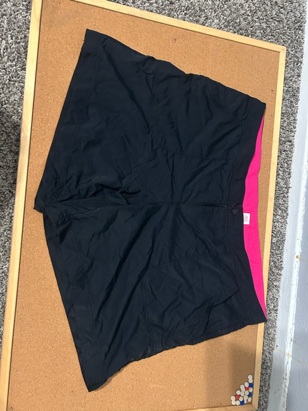 Merona Black Athletic Shorts with Pink Waistband